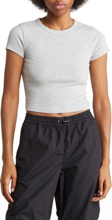 Abound Short Sleeve Baby Tee in Grey Heather at Nordstrom Rack, Size X-Small