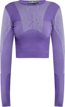 adidas by Stella McCartney Top con effetto serpente - Viola