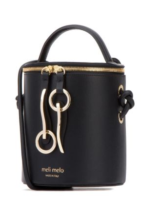 Meli Melo Womens Borsa Black Leather (plastic Package) Borse A Mano Bag
