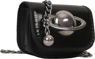 Generic Mini Planet Print Portable Purse with Adjustable Strap Crossbody Waist Belt Decoration Bag PU Leather Lipstick Earphone Organizer Shoulder Bag for Wom