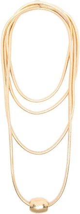 Maria Calderara Glossy Gold Node Long Necklace