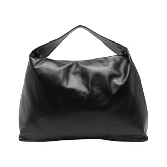 Gimaguas Maxi Sacco - Dames - Tassen - Zwart - Maat: ONE Size Leer