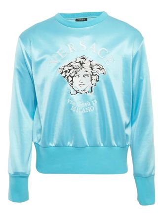 Versace Sweater met Medusa-print - Blauw