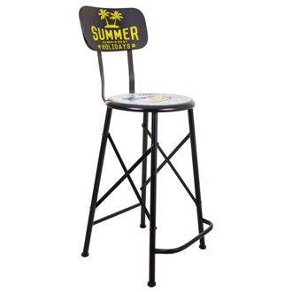 Wanderlust Deco Wanderlust Deco - Taburete De Metal Negro 46x100x40 Cm