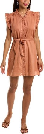 Elan Sandstone Ruffle Dress