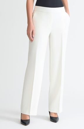 Kasper Gracie Pull-On Trouser Pants in Vanilla Ice at Nordstrom, Size Medium P