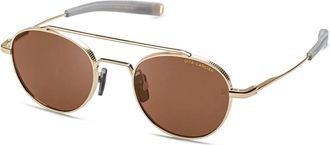 Dita Eyewear LANCIER Polarized Brown Round Unisex Sunglasses LSA-103 03 50