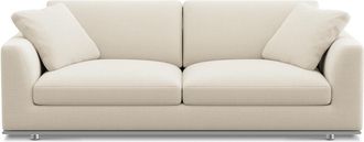 Castlery Hamilton Sofa Customized, (Washed Chenille) Cream, Machine Washable, Removable Covers for Sofas by Castlery