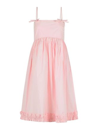 Ganni Pink Cotton Dress