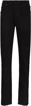 Purple Zwarte Skinny Cut Katoenen Jeans - Heren - Slim Fit Jeans - Zwart - W36 - Katoen - Jeans