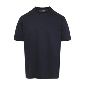 Kiton Tops, Heren, Blauw, XL, Katoen, Milano T-shirt