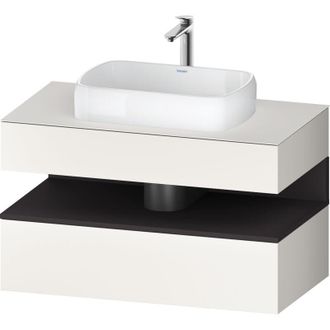 Duravit Duravit - Qatego Consola Mueble Bajo Lavabo, 1 Extra&iacute;ble, 1 Caj&oacute;n