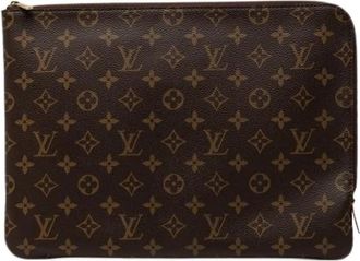 Louis Vuitton Pre-owned Etui Voyage MM - Dames - Vintage Clutch - Bruin - ONE Size - Vintage