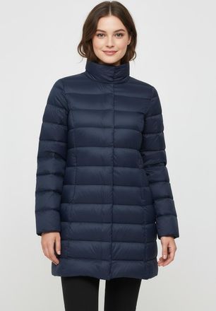 Only Steppmantel ONLY ONLRUBY QUILTED DOWN COAT OTW, Damen, Gr. XL, naval academy, Steppware, Obermaterial: 100% Nylon, unifarben, regular fit, M&auml;ntel Step