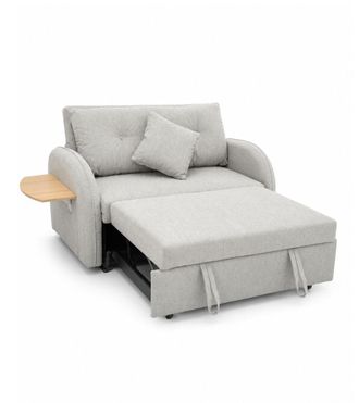 Home Heavenly Sof&aacute; cama doble con dos puntos de inclinaci&oacute;n en color gris