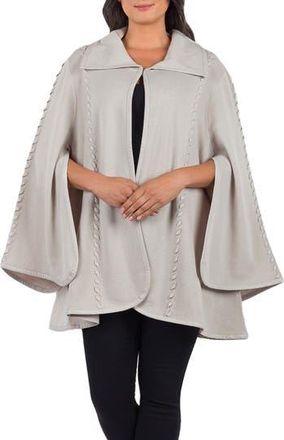 Patricia Nash Faux Leather Stitch Cape in Stone at Nordstrom Rack