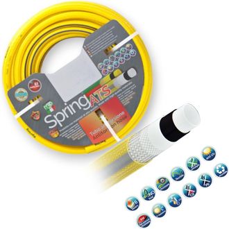 No Brand No Brand - Tubo Irrigazione Per Irrigazione 6 Strati Anti Torsione Spring Ats &Oslash; 12,5 Mm (1/2) X 15 Mt - 1 X 25 Mt