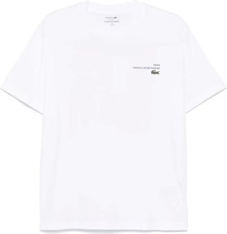 Lacoste T-shirt con stampa grafica - Bianco