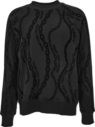 Versace Jeans Couture Truien - Heren - Sweatshirts - Zwart - S - Hoodies & sweatvesten