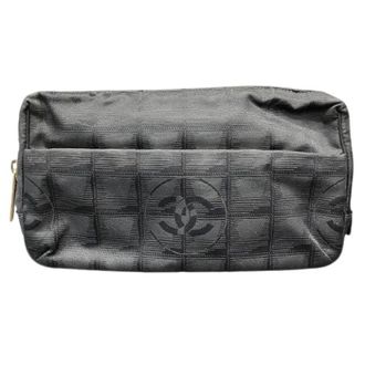 Chanel Pre-owned Cross Body Bags, female, Black, Size: ONE SIZE Pre-owned Nylon Leather Waist Bag