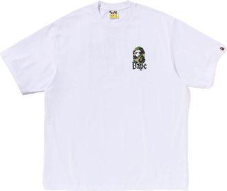 A Bathing Ape Floral Ape Head Relaxed Fit Tee White 1K30-110-324-WHITE