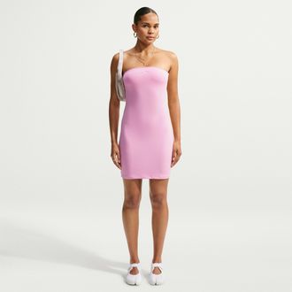Nike Womens Nike Sportswear Tight Tube Dress in Pink | IU2644-621