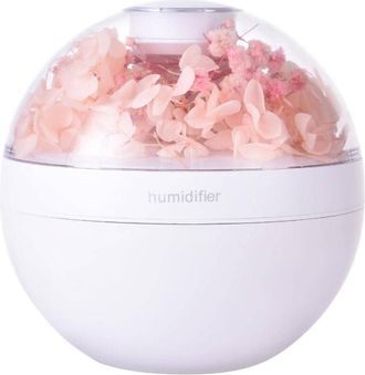 Trade Shop Trade Shop - Humidificador Para Ambiente Ambiental Aceites Esenciales Usb Con Flores De Perfumero