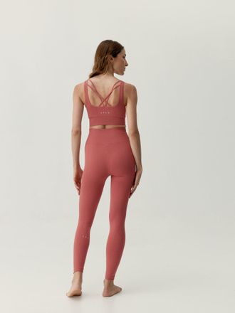 Born Living Yoga Top Naisha Terracota