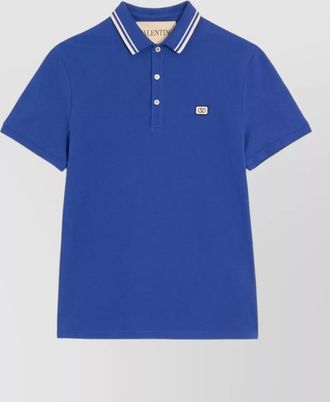 Valentino vlogo signature cotton piquet polo shirt
