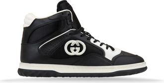 Gucci Heren Veterschoenen Sneakers - Heren - Sneakers - Zwart - 42 1/2 EU - Leer - Schoenen