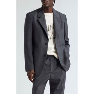 Golden Goose Journey Virgin Wool Sport Coat in Antracite/Melange at Nordstrom, Size 38 Us