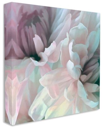 Stupell Industries Pink Floral Petal Study Blush Tone Flowers Stretched Canvas Wall Art by David Pollard
