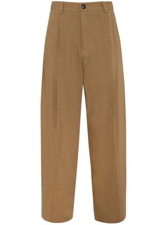 Tela Ruben New Wide-Leg Cropped Tapered Pants