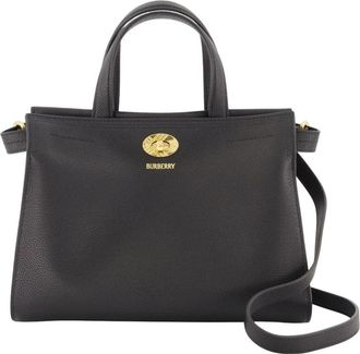 Burberry Mini Cotswolds Tote - Dames - Shoppers - Zwart - ONE Size - Wol - Tassen