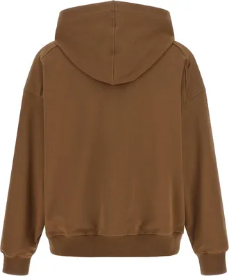 Brunello Cucinelli Womens Brown Cotton Hoodie Clothing