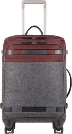 Piquadro Rode Unisex Zakelijke Trolley met TSA-slot - Dames - Handbagage koffer - Rood - ONE Size - Koffers
