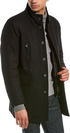 Cole Haan Melton 3-In-1 Wool-Blend Coat