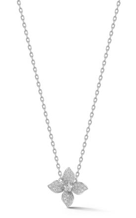 Glaze Jewelry Sterling Silver Flower Necklace