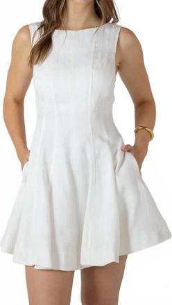 Dex Clothing Fit & Flare Dress In White