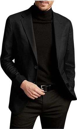 Generic Men Blazer Regular Fit Suit Jacket Mens Smart Casual Tuxedo Stretch Non-iron Office Business Dress Jacket Summer Autumn Sport Tailcoat Coat for Perfor