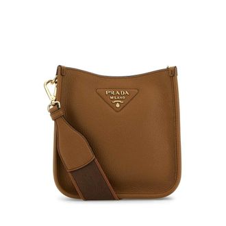 Prada Caramel Leather Crossbody Bag