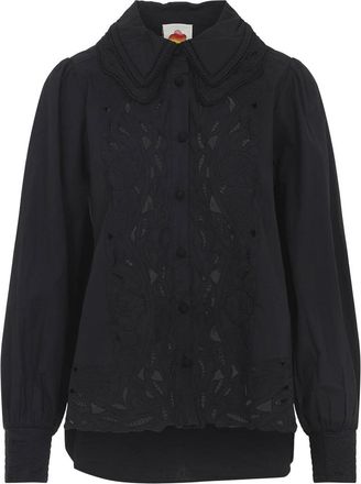Farm Rio Ebroidered Long Sleeve Shirt