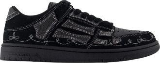 Amiri Western Skel Top Low - Heren - Sneakers - Zwart - 45 EU - Leer - Schoenen