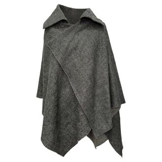 Vivienne Westwood Red Label Asymmetric Cape in Grey Wool