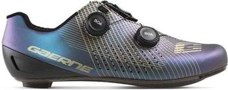 Gaerne Carbon G. Huga Binding Shoes, White, 10.2 inches (26.0 cm), Iridium/Titanium, 26.0~26.5 cm