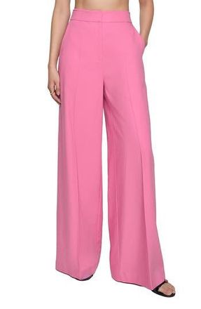 Rebecca Minkoff Freya Pleated Wide Leg Pants in Ultra Pink at Nordstrom Rack, Size 2