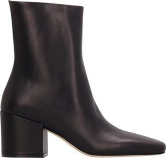 Dear Frances Alma Enkellaars - Dames - Laarzen met Hak - Zwart - 38 1/2 EU - Leer - Schoenen