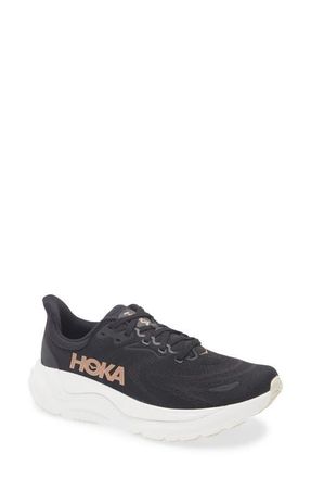 Hoka One One Arahi 8 Stability Running Shoe in Black /Rose Gold at Nordstrom, Size 6.5