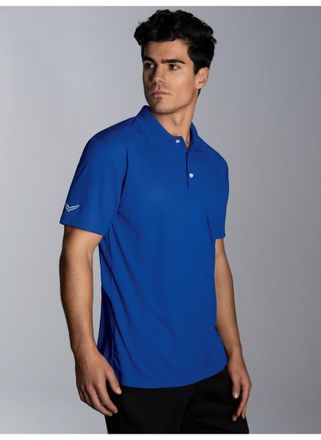 Trigema Poloshirt TRIGEMA TRIGEMA Klassisches Poloshirt COOLMAX, Herren, Gr. 4XL, blau (royal), Trikot, 100% Polyester (recycelt), lang, ohne Ausschnitt, Shir