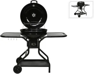 Progarden Barbacoa Carbon Redonda Con Alas Y Tapa &Oslash; 56 X 95 Cm